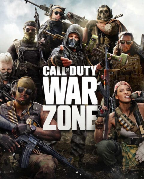 A screencap of the Call of Duty Warzone game cover.