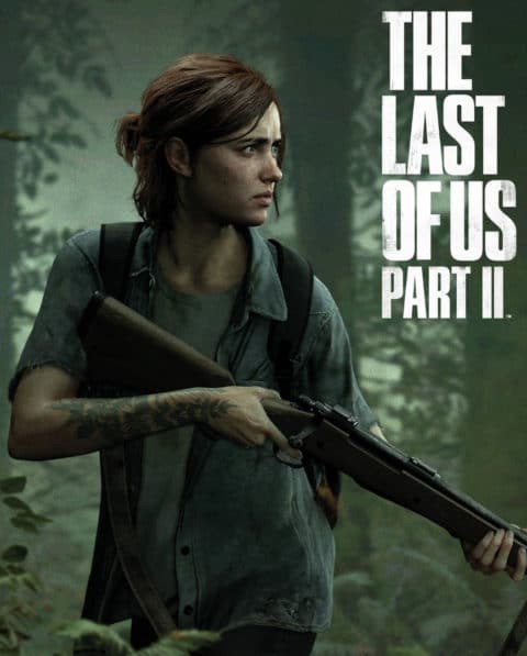 A screencap of The Last of Us Part II's game cover.
